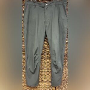 Warroad-‎ Men's Gray Travel Pants, Size: 34, Waist gripper material, Pre-Owned